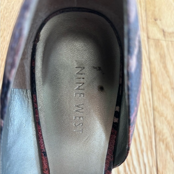 🌷LAST CALL! Nine West (8) Pink/Mauve SnakeSkin Peep Toe Pumps🌷 - Picture 10 of 11